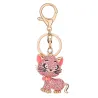 Chat en cristal - porte-clés