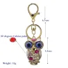 Porte-clés hibou cristal