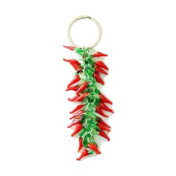 Multilayered red pepper chilli - keychain
