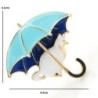 Chat sous parapluie - broche