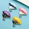 Chat sous parapluie - broche