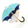 Chat sous parapluie - broche