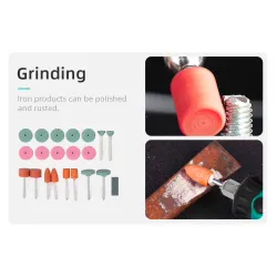 Mini electric drill with drill bits - variable speed - setBits & drills
