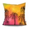 Housse de coussin déco - feuilles - ananas - palmiers - 45 cm * 45 cm