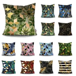 Decorative cushion cover - leaves - pineapple - palm trees - 45 cm * 45 cmCushion covers