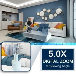 WiFi security camera - two-way audio - 1080P - 4MP - PTZ Wifi - IP - black robotSecurity cameras