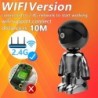 Caméra de sécurité WiFi - audio bidirectionnel - 1080P - 4MP - PTZ Wifi - IP - robot noir
