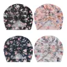 Turban fleur bébé - bonnet avec noeud noeud