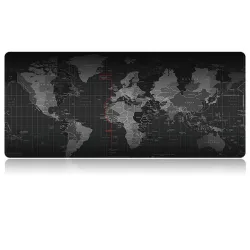 Tapis de souris antidérapant - caoutchouc - imperméable - Carte du monde