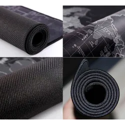 Tapis de souris antidérapant - caoutchouc - imperméable - Carte du monde