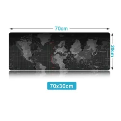 Tapis de souris antidérapant - caoutchouc - imperméable - Carte du monde