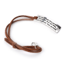 Leather bracelet - inspirational messages - unisexBracelets