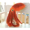 Poulpe orange - peluche - 30cm - 50cm