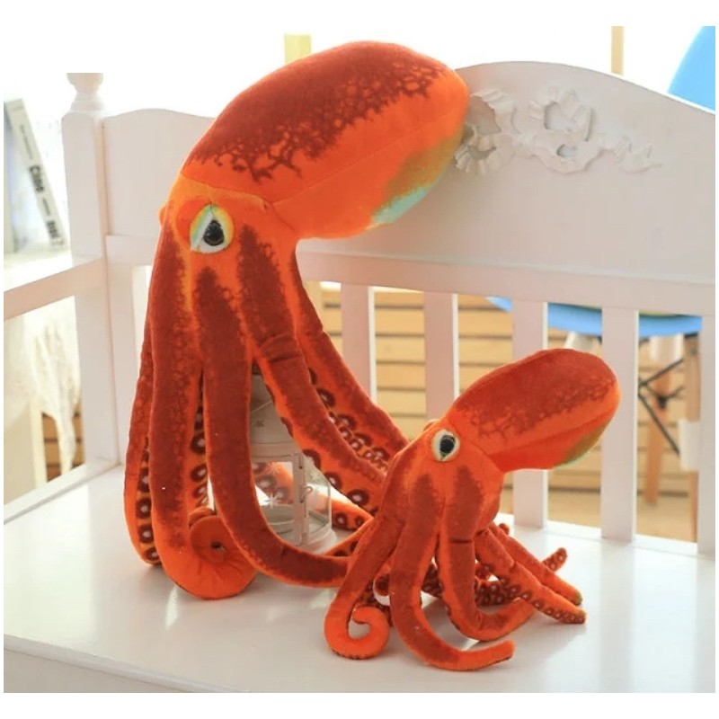 Orange octopus - plush toy - 30cm - 50cmCuddly toys