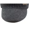 Bonnet d'hiver en laine pour hommes avec visière