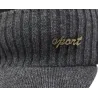 Bonnet d'hiver en laine pour hommes avec visière