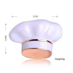 Toque de chef blanche - broche
