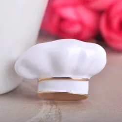 Toque de chef blanche - broche