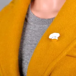 Toque de chef blanche - broche