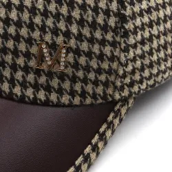 Casquette de baseball tendance - Motif à carreaux britanniques