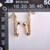 Golden crystal saxophone - broochBrooches