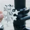 18 in 1 multi-tool - stainless steel bottle opener / screwdriver - snowflakeBar supply