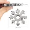 18 in 1 multi-tool - stainless steel bottle opener / screwdriver - snowflakeBar supply