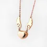 Heart / angel wings pendant - with necklace - stainless steelNecklaces