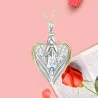 Heart shaped angel wings / angel / crystals - gold necklaceNecklaces