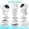 Projecteur LED - veilleuse - rotatif - ciel étoilé - galaxie - forme astronaute