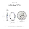 Round earrings - crystal stars / moon - 925 sterling silverEarrings