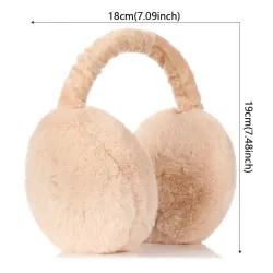 Grands cache-oreilles chauds et moelleux - pliables