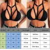 Soutien-gorge court à bretelles évidées - haut sexy - noir