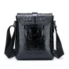 Sac bandoulière vintage - motif peau de crocodile