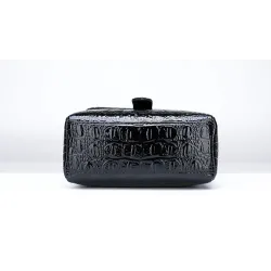 Sac bandoulière vintage - motif peau de crocodile