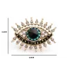 Big blue eye - crystal broochBrooches