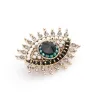 Grand oeil bleu - broche en cristal