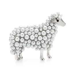 Broche mouton avec perles