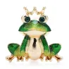 Grenouille dans la couronne - broche