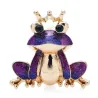 Grenouille dans la couronne - broche