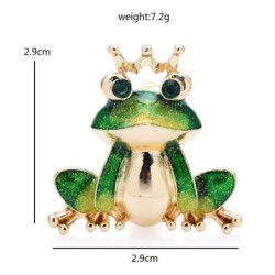 Frog in the crown - broochBrooches