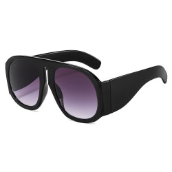 Grandes lunettes de soleil rondes - unisexe - UV 400