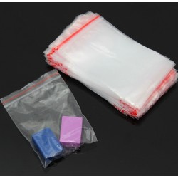 7 * 10 cm - ziplock - sachets plastiques d'emballage refermables - 100 pièces