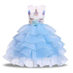 Unicorn dress - princess costume for girls - necklace / headband / wingsCostumes