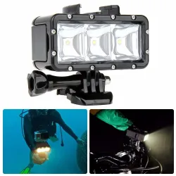 Phare de plongée LED sous-marin - pour GoPro - 30 m