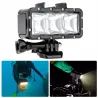 Phare de plongée LED sous-marin - pour GoPro - 30 m