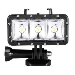 Phare de plongée LED sous-marin - pour GoPro - 30 m