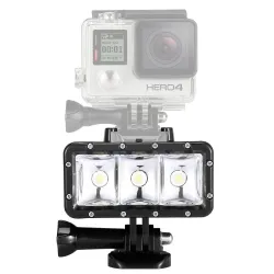 Phare de plongée LED sous-marin - pour GoPro - 30 m