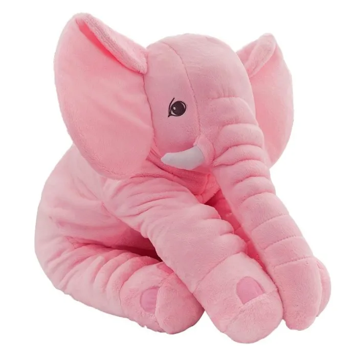 Éléphant géant - oreiller de couchage en peluche pour bébé - jouet