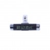 2 en 1 - thermomètre / horloge de température numérique LCD pour voiture - clip-on